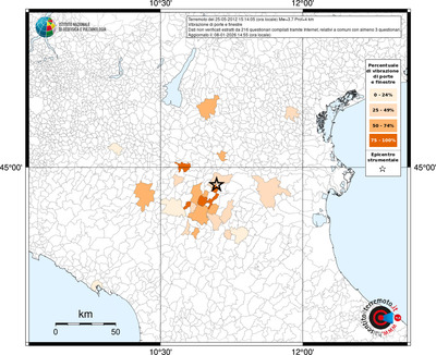 Mappa territorio comunale con almeno 3 questionari