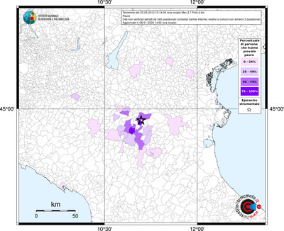 Mappa territorio comunale con almeno 3 questionari