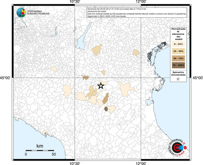 Mappa territorio comunale con almeno 3 questionari