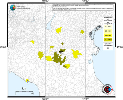 Mappa territorio comunale con almeno 3 questionari