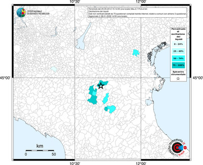 Mappa territorio comunale con almeno 3 questionari