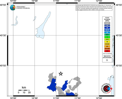 Mappa EMS - territori comuni