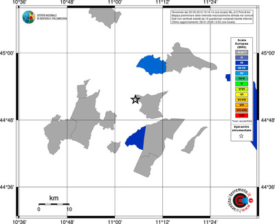 Mappa EMS - territori comuni