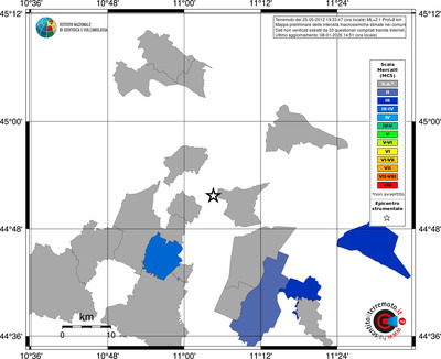 Mappa MCS - territori comuni