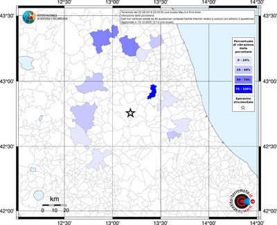 Mappa territorio comunale con almeno 3 questionari