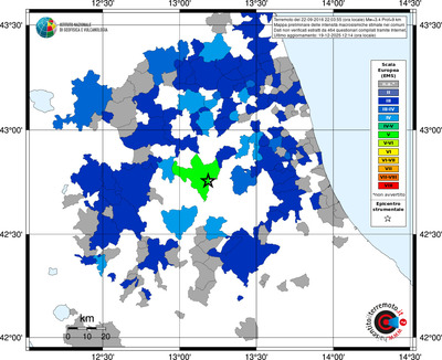 Mappa EMS - territori comuni