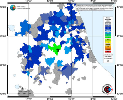 Mappa MCS - territori comuni