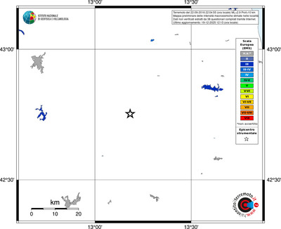 Mappa EMS - territori località