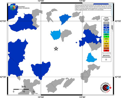 Mappa EMS - territori comuni