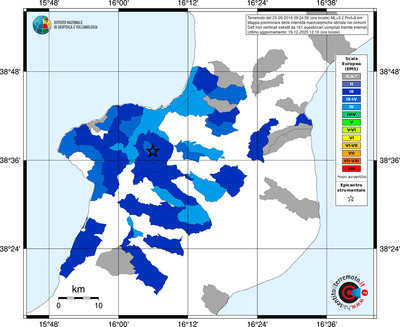 Mappa EMS - territori comuni