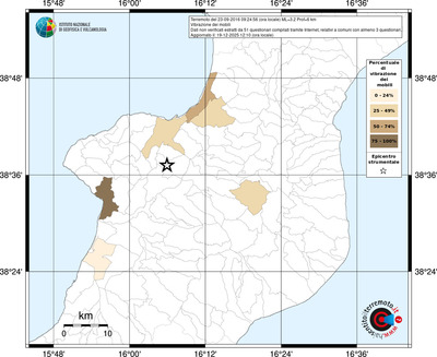 Mappa territorio comunale con almeno 3 questionari