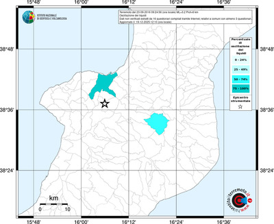 Mappa territorio comunale con almeno 3 questionari