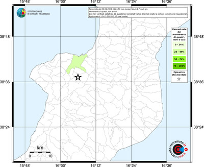 Mappa territorio comunale con almeno 3 questionari