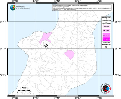 Mappa territorio comunale con almeno 3 questionari