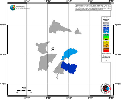 Mappa EMS - territori comuni
