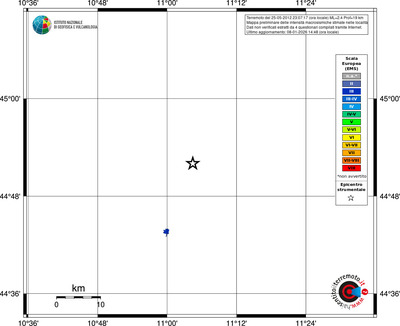 Mappa EMS - territori località