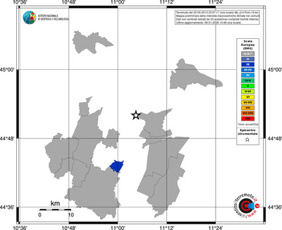 Mappa EMS - territori comuni