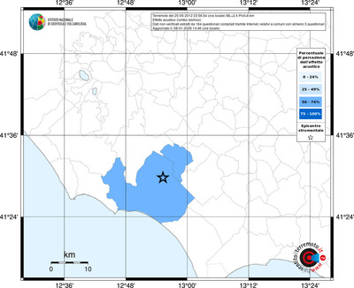 Mappa territorio comunale con almeno 3 questionari