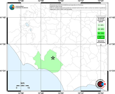 Mappa territorio comunale con almeno 3 questionari