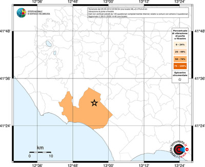 Mappa territorio comunale con almeno 3 questionari