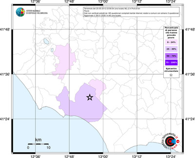 Mappa territorio comunale con almeno 3 questionari