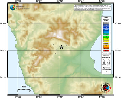 Mappa EMS - località