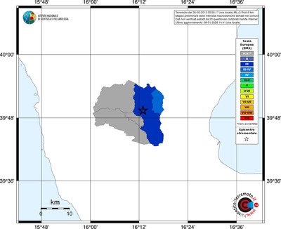 Mappa EMS - territori comuni