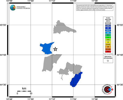 Mappa MCS - territori comuni