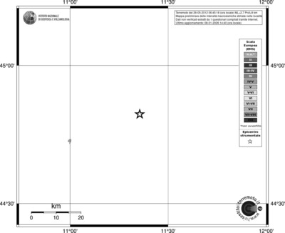 Mappa EMS - territori località