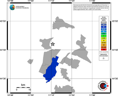 Mappa EMS - territori comuni