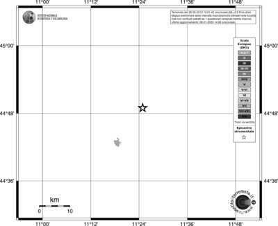 Mappa EMS - territori località