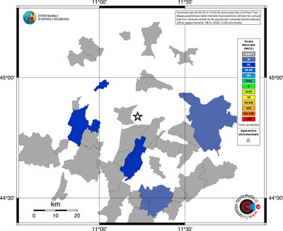 Mappa MCS - territori comuni