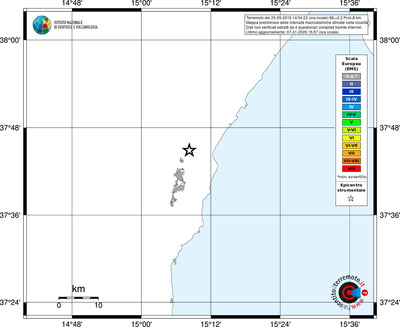 Mappa EMS - territori località