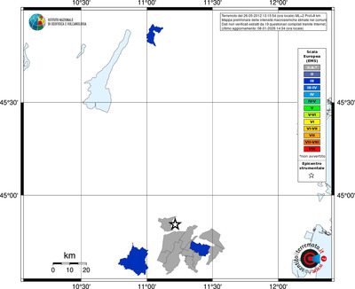 Mappa EMS - territori comuni