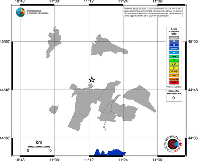 Mappa EMS - territori comuni