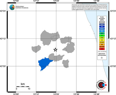 Mappa EMS - territori comuni