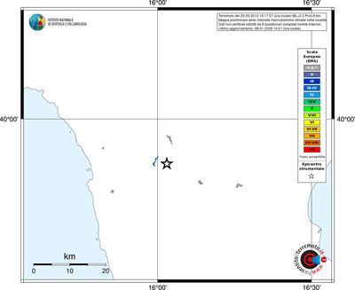 Mappa EMS - territori località