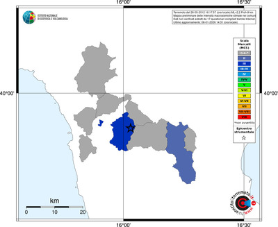 Mappa MCS - territori comuni