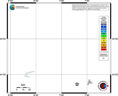 Mappa MCS - territori località