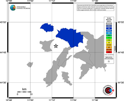 Mappa MCS - territori comuni