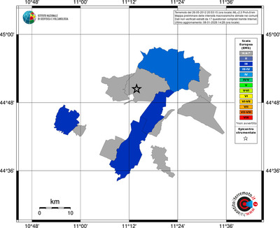 Mappa EMS - territori comuni