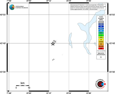 Mappa EMS - territori località