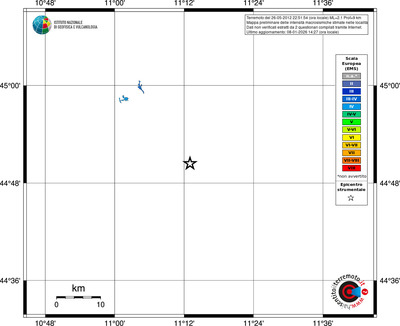 Mappa EMS - territori località