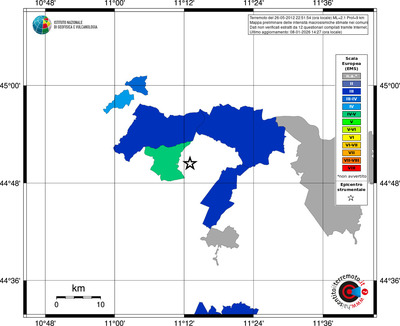 Mappa EMS - territori comuni