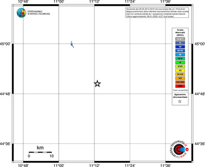 Mappa MCS - territori località