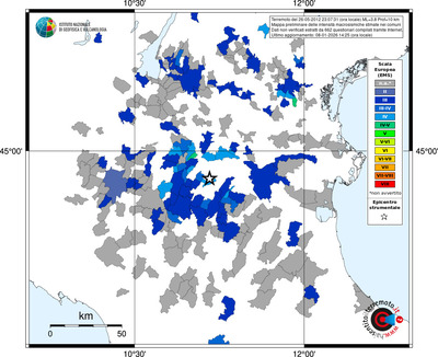 Mappa EMS - territori comuni