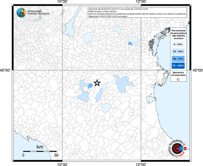 Mappa territorio comunale con almeno 3 questionari