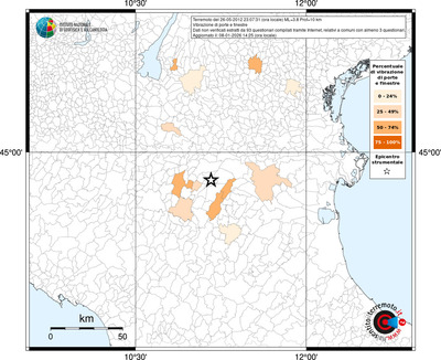 Mappa territorio comunale con almeno 3 questionari