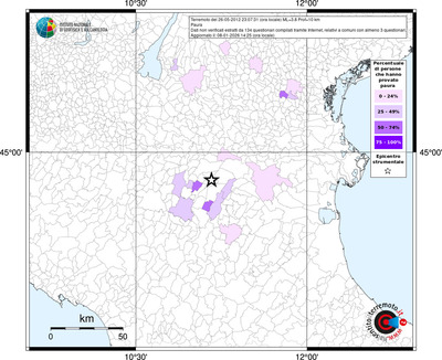Mappa territorio comunale con almeno 3 questionari