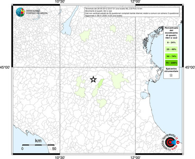 Mappa territorio comunale con almeno 3 questionari